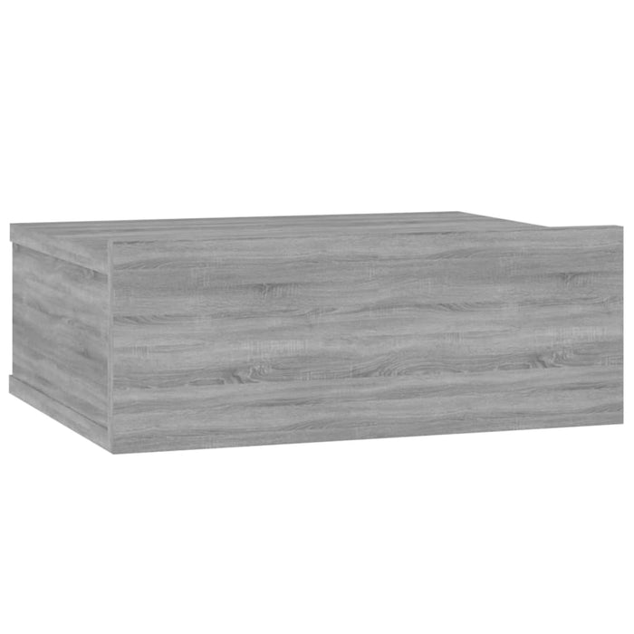 Comodino Pensile Grigio Sonoma 40x30x15cm in Legno Multistrato 815284