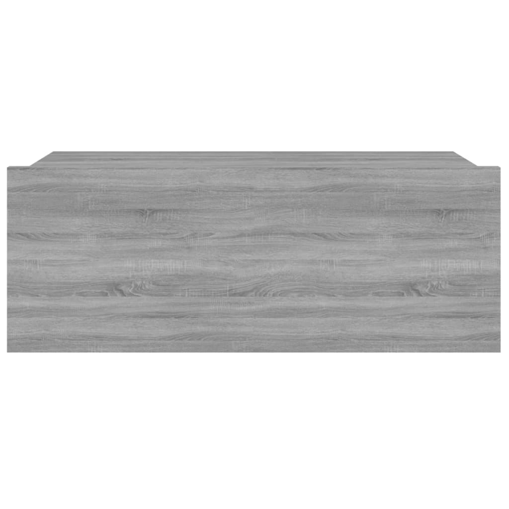 Comodino Pensile Grigio Sonoma 40x30x15cm in Legno Multistrato 815284