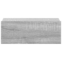 Comodini Pensili Grigio Sonoma 2pz 40x30x15cm Legno Multistrato 815285