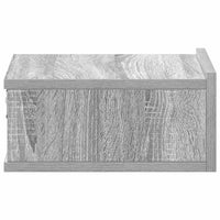 Comodini Pensili Grigio Sonoma 2pz 40x30x15cm Legno Multistrato 815285