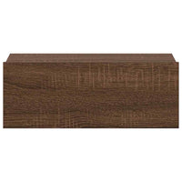 Comodino Pensile Rovere Marrone 40x30x15cm in Legno Multistrato cod mxl 49193