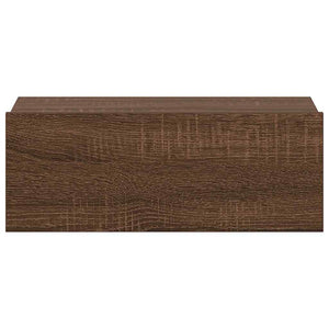 Comodino Pensile Rovere Marrone 40x30x15cm in Legno Multistrato cod mxl 49193