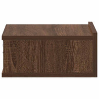 Comodino Pensile Rovere Marrone 40x30x15cm in Legno Multistrato cod mxl 49193