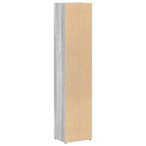 Mobili Porta CD 2pz Grigio Sonoma 21x16x93,5 Legno Multistrato cod mxl 72634