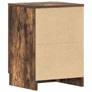 Comodini 2 pz Rovere Fumo 38x35x56 cm in Legno Multistrato 815322
