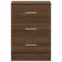 Comodino Rovere Marrone 38x35x56 cm in Legno Multistrato cod mxl 31317