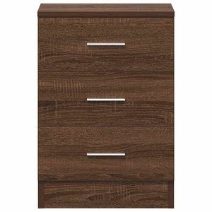 Comodino Rovere Marrone 38x35x56 cm in Legno Multistrato cod mxl 31317