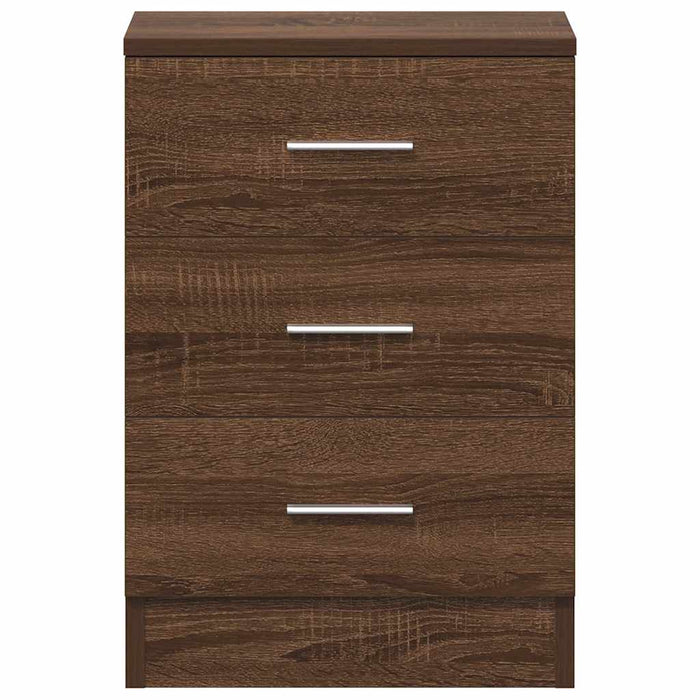 Comodino Rovere Marrone 38x35x56 cm in Legno Multistrato cod mxl 31317