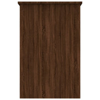 Scrivania Rovere Marrone 100x50x76 cm in Legno Multistrato 815335