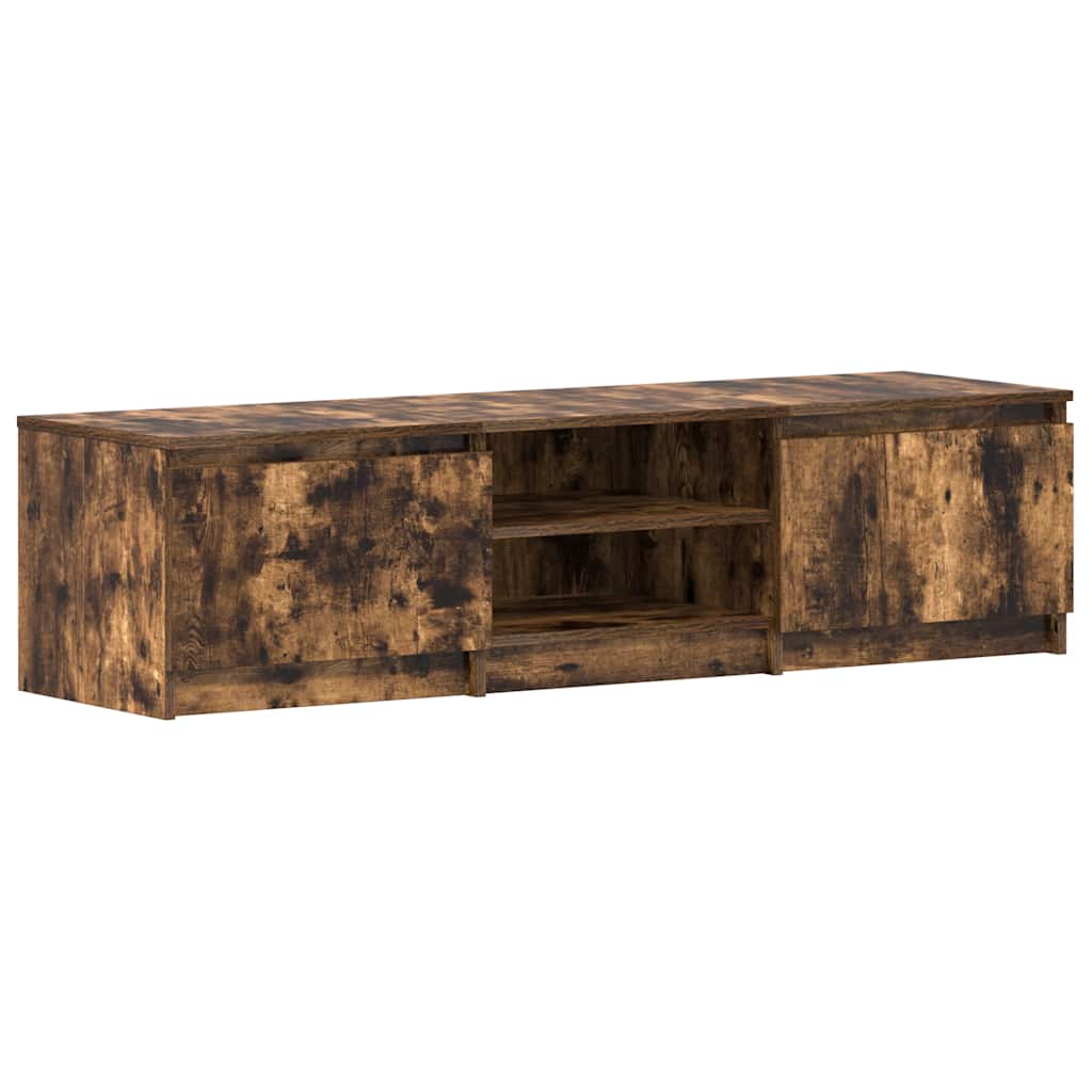 Mobile TV-Credenza per TV-Console TV Rovere Fumo 140x40x35,5 cm in Legno Multistrato