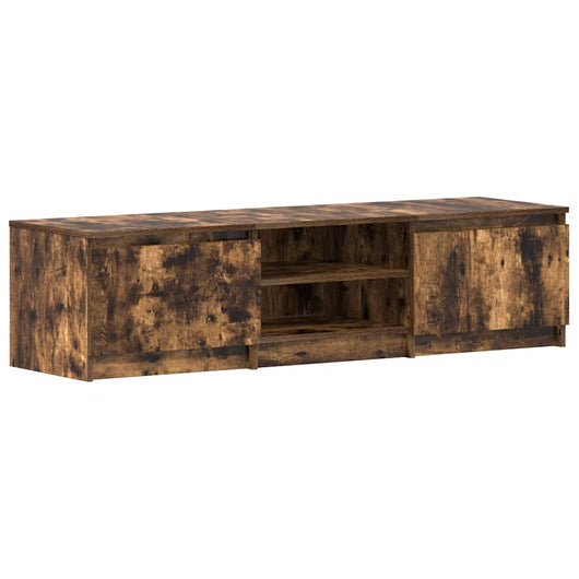 Mobile TV-Credenza per TV-Console TV Rovere Fumo 140x40x35,5 cm in Legno Multistrato