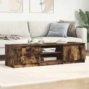 Mobile TV-Credenza per TV-Console TV Rovere Fumo 140x40x35,5 cm in Legno Multistrato