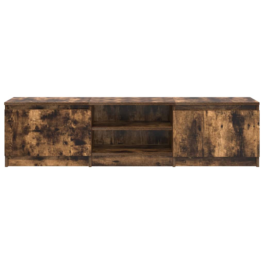 Mobile TV-Credenza per TV-Console TV Rovere Fumo 140x40x35,5 cm in Legno Multistrato