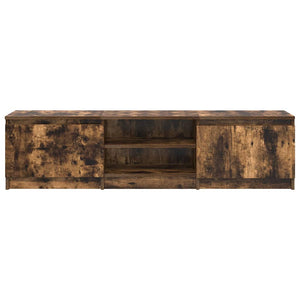 Mobile TV-Credenza per TV-Console TV Rovere Fumo 140x40x35,5 cm in Legno Multistrato