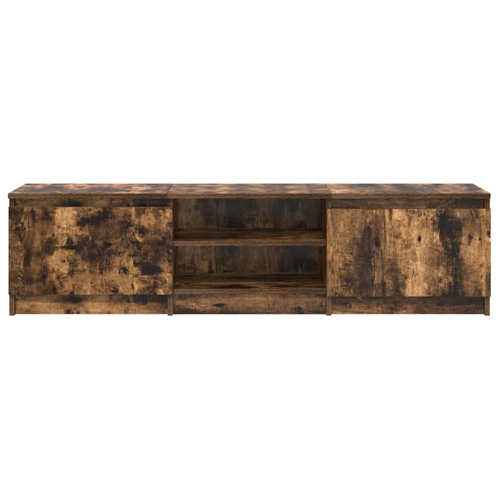 Mobile TV-Credenza per TV-Console TV Rovere Fumo 140x40x35,5 cm in Legno Multistrato