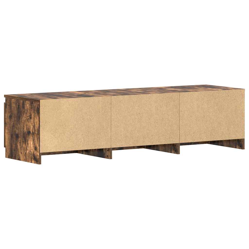 Mobile TV-Credenza per TV-Console TV Rovere Fumo 140x40x35,5 cm in Legno Multistrato