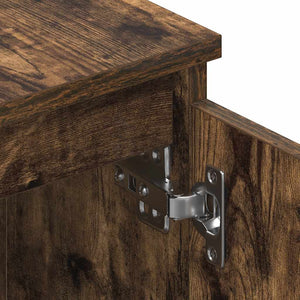 Mobile TV-Credenza per TV-Console TV Rovere Fumo 140x40x35,5 cm in Legno Multistrato