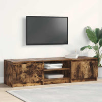 Mobile TV-Credenza per TV-Console TV Rovere Fumo 140x40x35,5 cm in Legno Multistrato