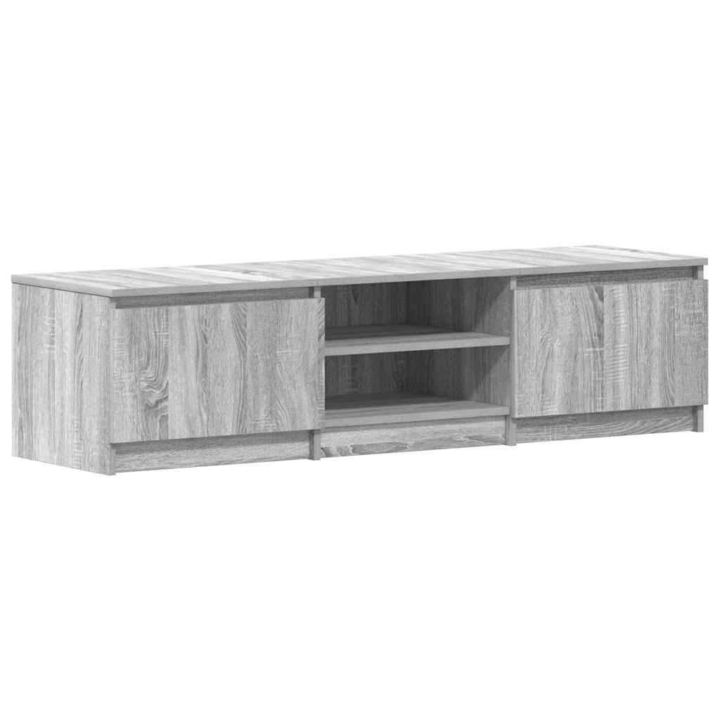Mobile TV-Credenza TV-Console TV Grigio Sonoma 140x40x35,5 cm in Legno Multistrato