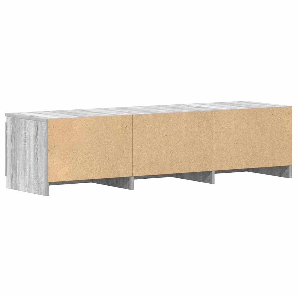 Mobile TV-Credenza TV-Console TV Grigio Sonoma 140x40x35,5 cm in Legno Multistrato