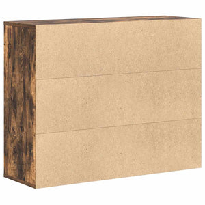 Credenza Rovere Fumo 88x30x70 cm in Legno Ingegnerizzato 815366