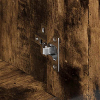 Credenza Rovere Fumo 88x30x70 cm in Legno Ingegnerizzato 815366