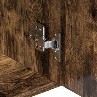 Credenza Rovere Fumo 88x30x70 cm in Legno Ingegnerizzato 815366