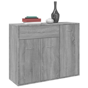 Credenza Grigio Sonoma 88x30x70 cm in Legno Ingegnerizzato 815367