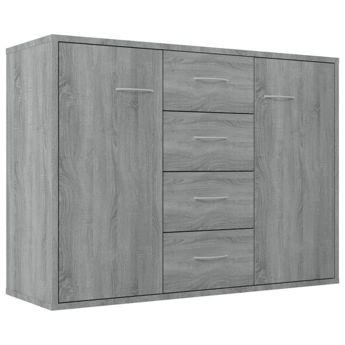 Credenza Grigio Sonoma 88x30x65 cm in Legno Multistrato 815370