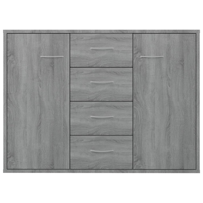 Credenza Grigio Sonoma 88x30x65 cm in Legno Multistrato 815370
