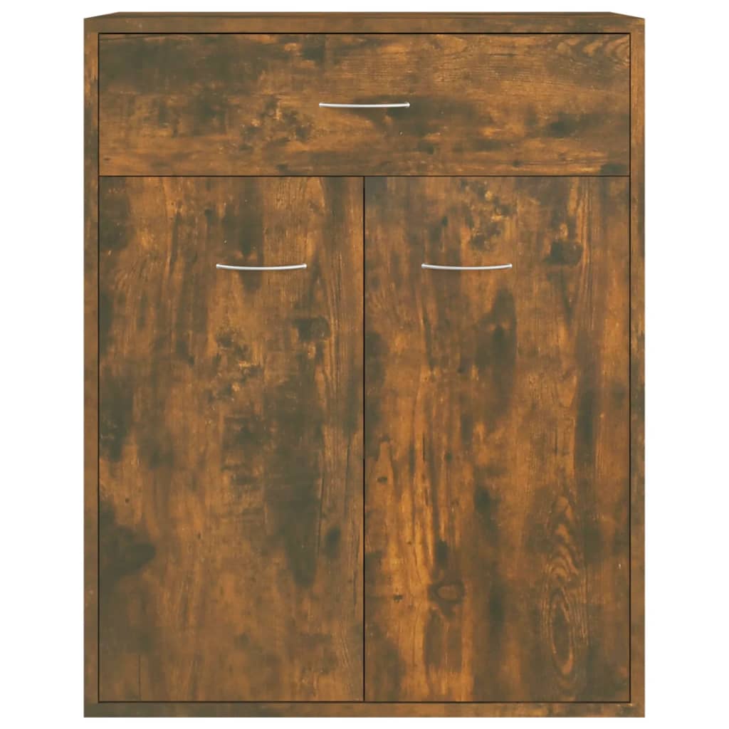 Credenza Rovere Fumo 60x30x75 cm in Legno Multistrato 815375