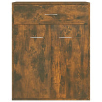 Credenza Rovere Fumo 60x30x75 cm in Legno Multistrato 815375