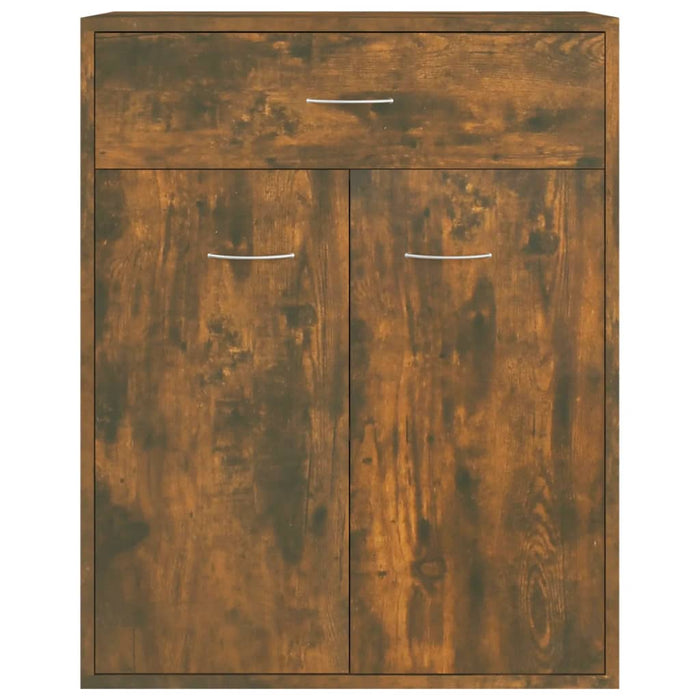 Credenza Rovere Fumo 60x30x75 cm in Legno Multistrato 815375