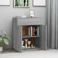 Credenza Grigio Sonoma 60x30x75 cm in Legno Multistrato 815376