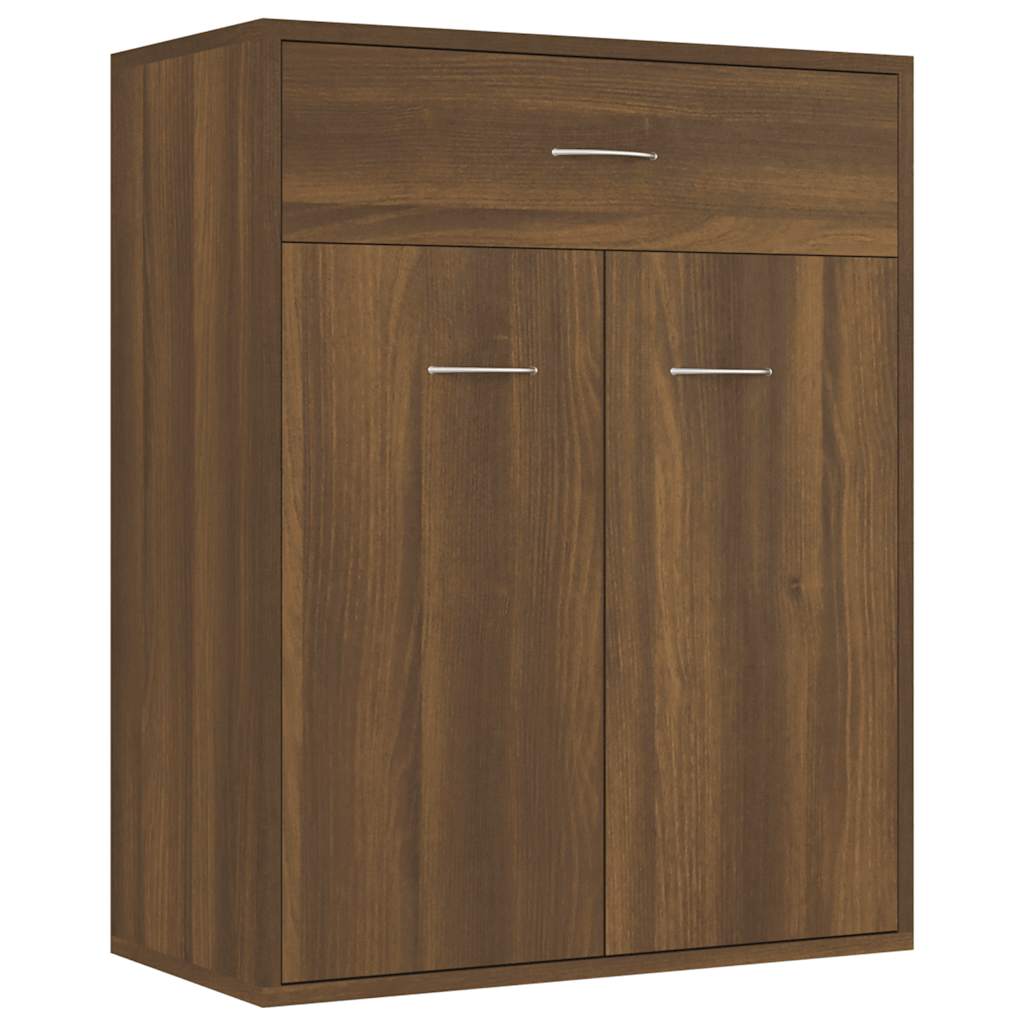 Credenza-Buffet-Armadio da cucina Rovere Marrone 60x30x75 cm in Legno Multistrato