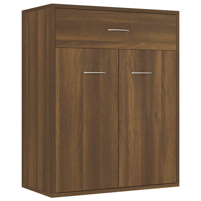 Credenza Rovere Marrone 60x30x75 cm in Legno Multistrato cod mxl 22930