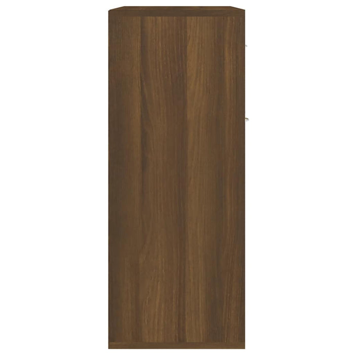 Credenza Rovere Marrone 60x30x75 cm in Legno Multistrato 815377