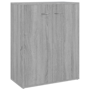 Credenza Grigio Sonoma 60x30x75 cm in Legno Multistrato 815379