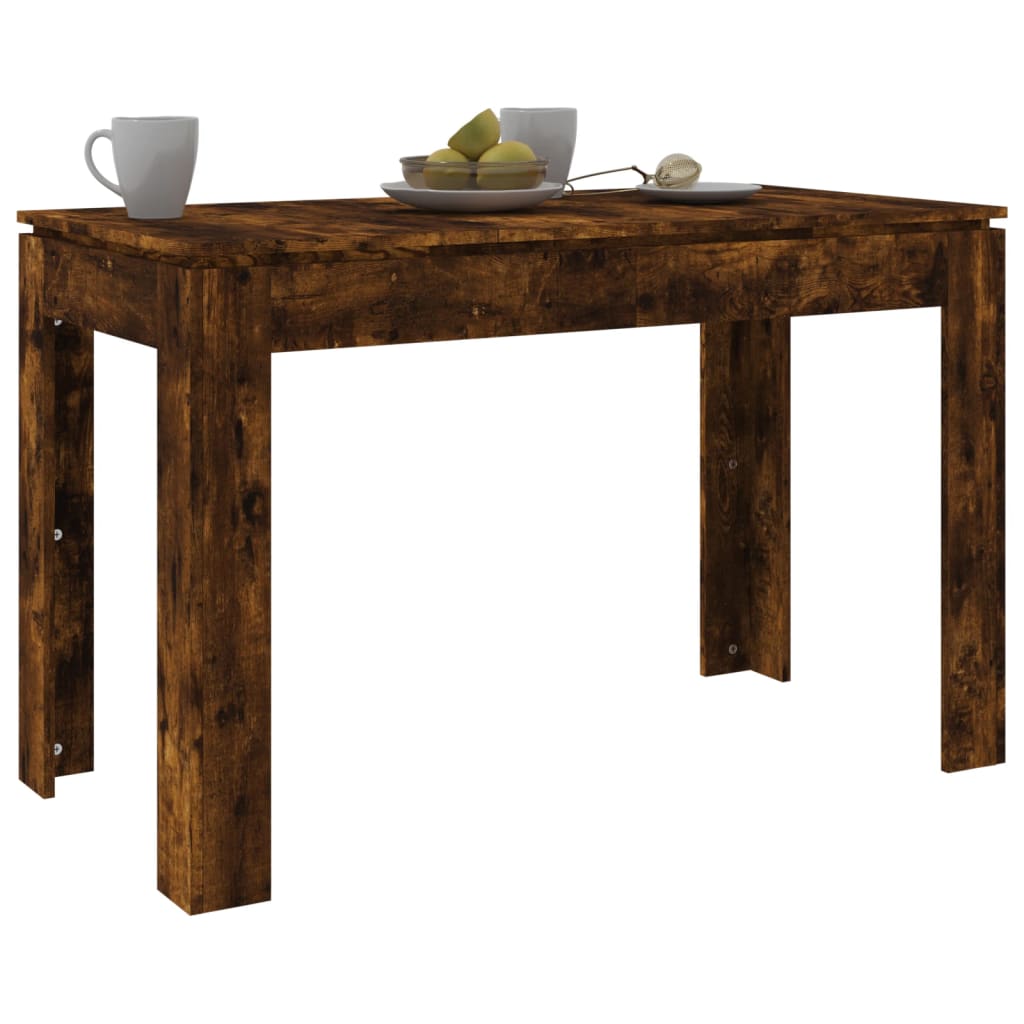 Tavolo da Pranzo Rovere Fumo 120x60x76 cm Legno Multistrato 815387