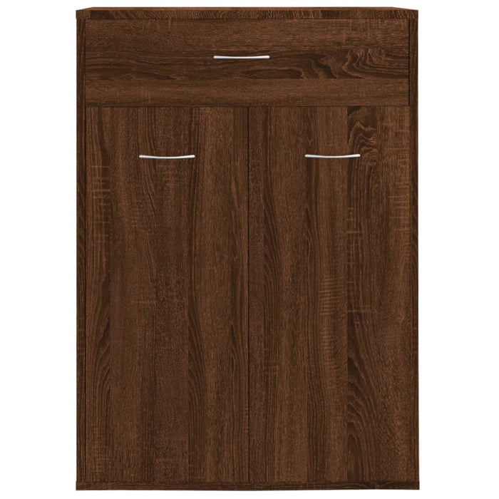 Scarpiera Rovere Marrone 60x35x84 cm in Legno Multistrato 815419