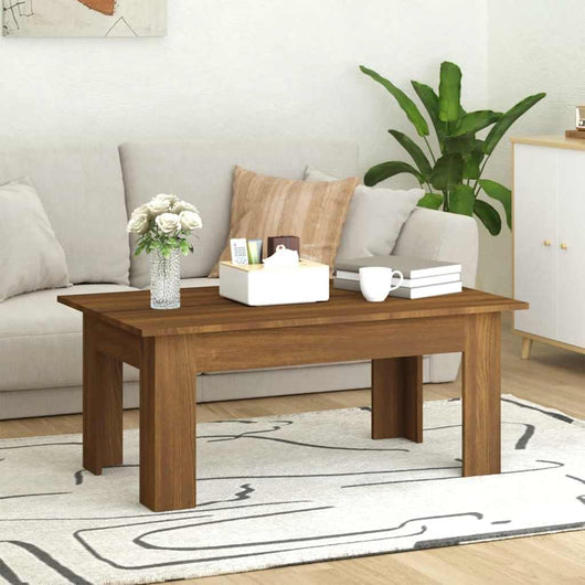 Tavolino Salotto-Tavolino da Soggiorno Rovere Marrone 100x60x42 cm Legno Multistrato