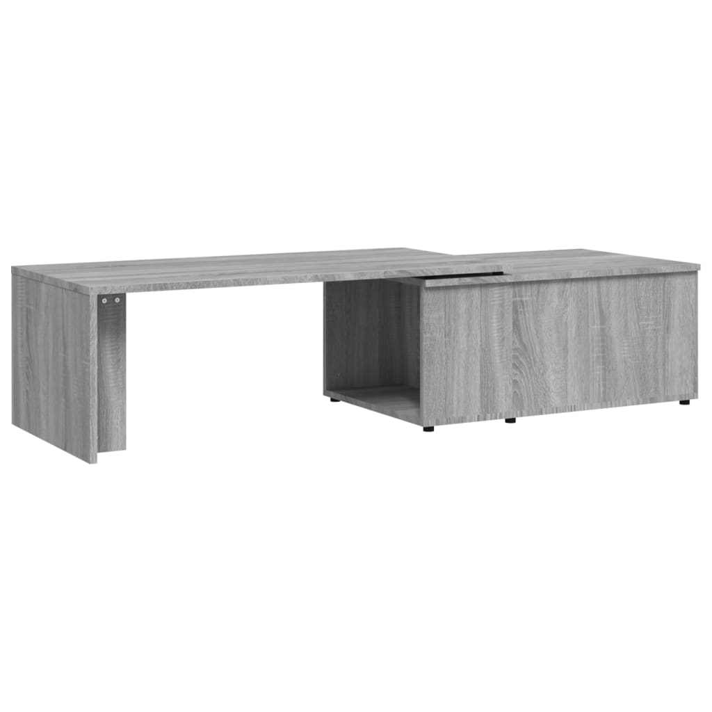 Tavolino da Salotto-Tavolino da soggiorno-Tavolo Grigio Sonoma 150x50x35cm Legno Multistrato