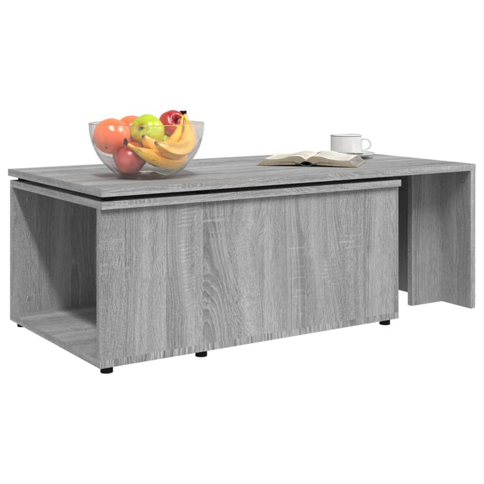 Tavolino da Salotto Grigio Sonoma 150x50x35cm Legno Multistrato 815469