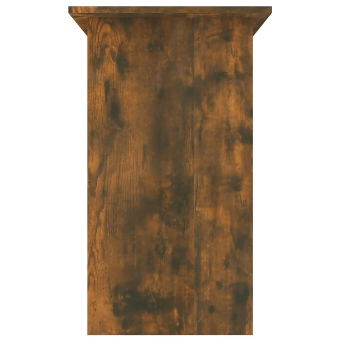 Scrivania tavolo postazione di lavoro mobile per computer studio IT rovere affumicato 80 x 45 x 74 cm derivati ​​del legno marrone 02_0023590