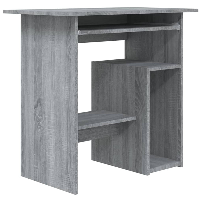 Scrivania tavolo postazione di lavoro mobile per computer studio sonoma 80 x 45 x 74 cm derivati ​​del legno grigio 02_0023964