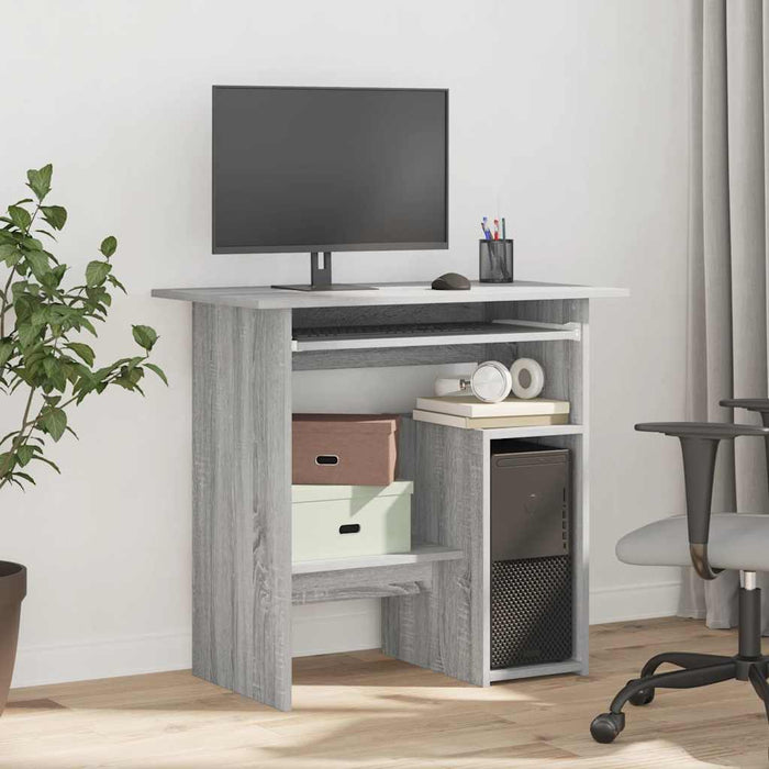 Scrivania Grigio Sonoma 80x45x74 cm in Legno Multistratocod mxl 79479