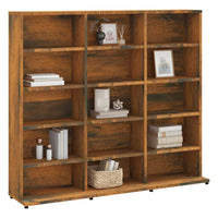 vidaXL Mobile Porta CD Rovere Fumo 100x23x89,5 cm in Legno Multistrato