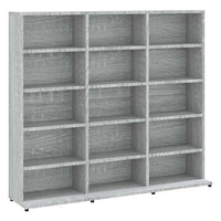 Mobile Porta CD Grigio Sonoma 102x23x89,5 cm Legno Multistrato cod mxl 73126