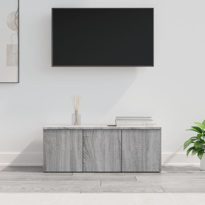 Mobile Porta TV Grigio Sonoma 80x34x30 cm in Legno Multistrato cod mxl 16413