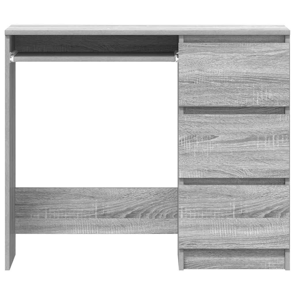 Scrivania Grigio Sonoma 90x45x76 cm in Legno Multistrato 815508